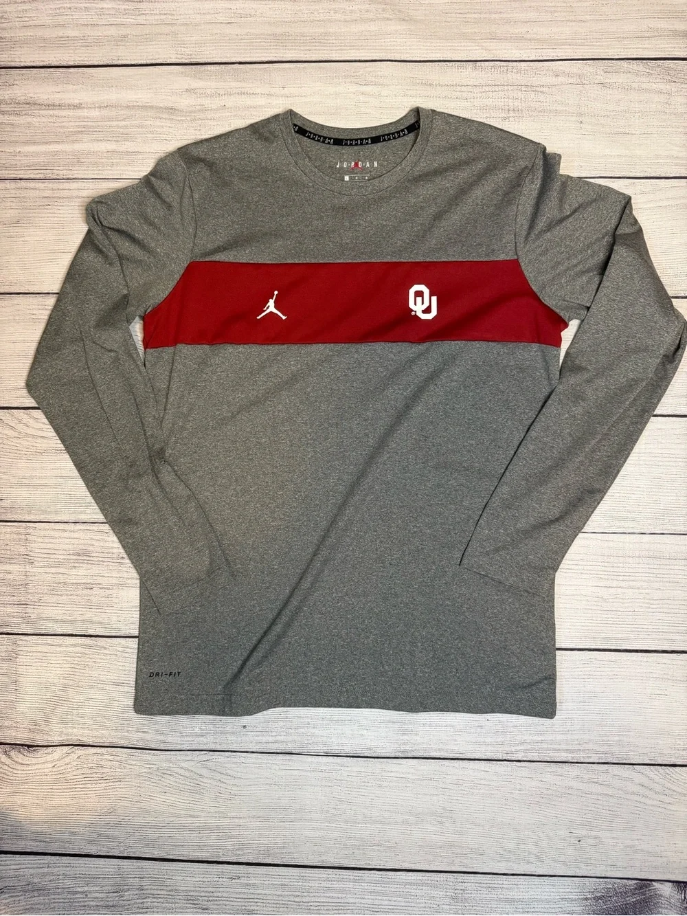 OU Jordan Dri Fit Long Sleeve